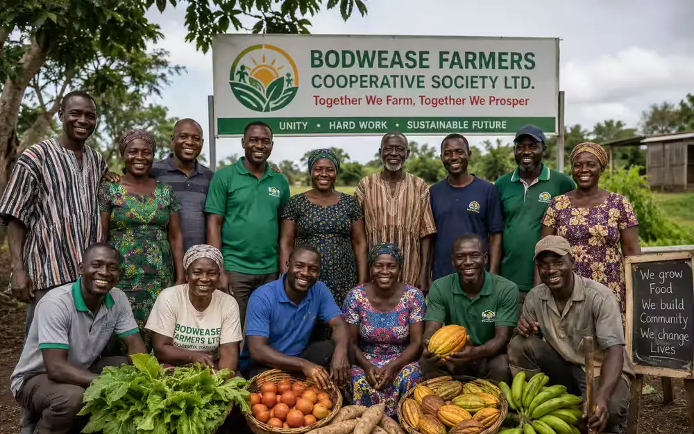 Ghanaian farmer cooperative group